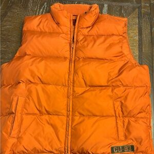 Curve Men's Burnt Orange Puffer Vest XL